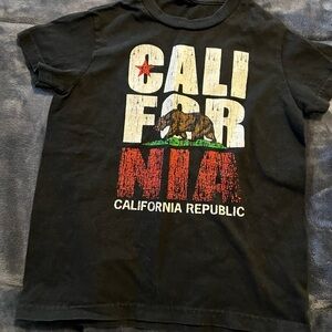 California Republic Kids Black T-Shirt